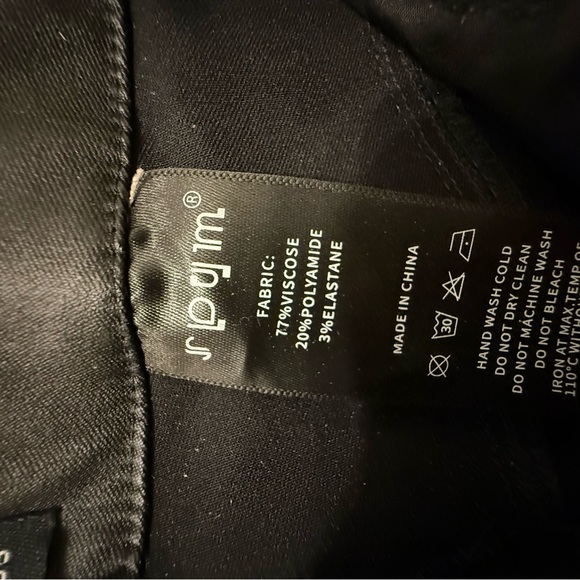 Women's Charcoal Straight Leg Jeans - Picture 5 of 7